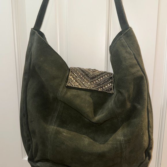 Anthropologie Suede tote purse - Picture 2 of 3